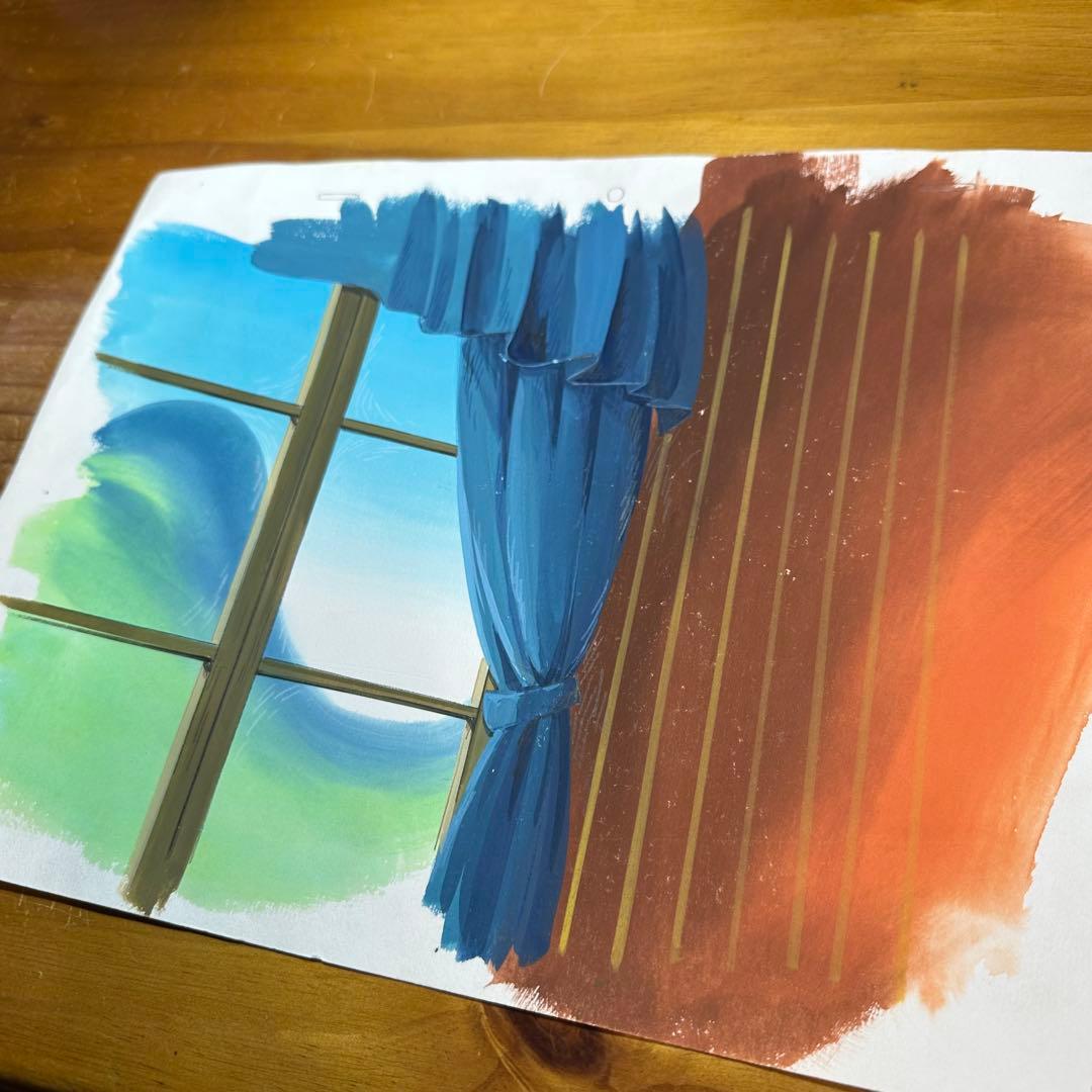 セル画 背景付 楽しいムーミン一家 スナフキン 6046