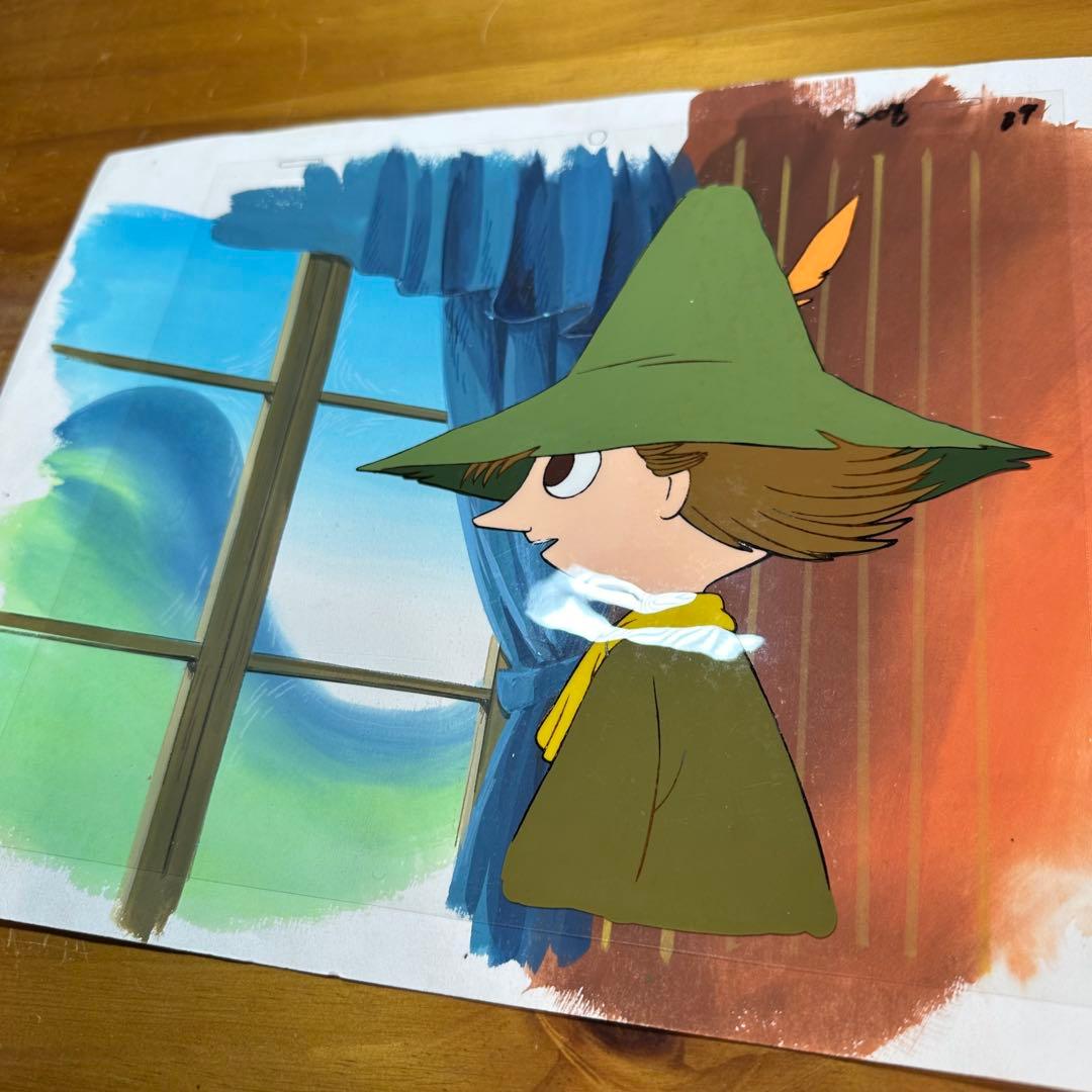 セル画 背景付 楽しいムーミン一家 スナフキン 6046