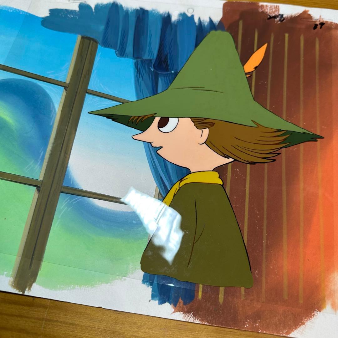 セル画 背景付 楽しいムーミン一家 スナフキン 6046