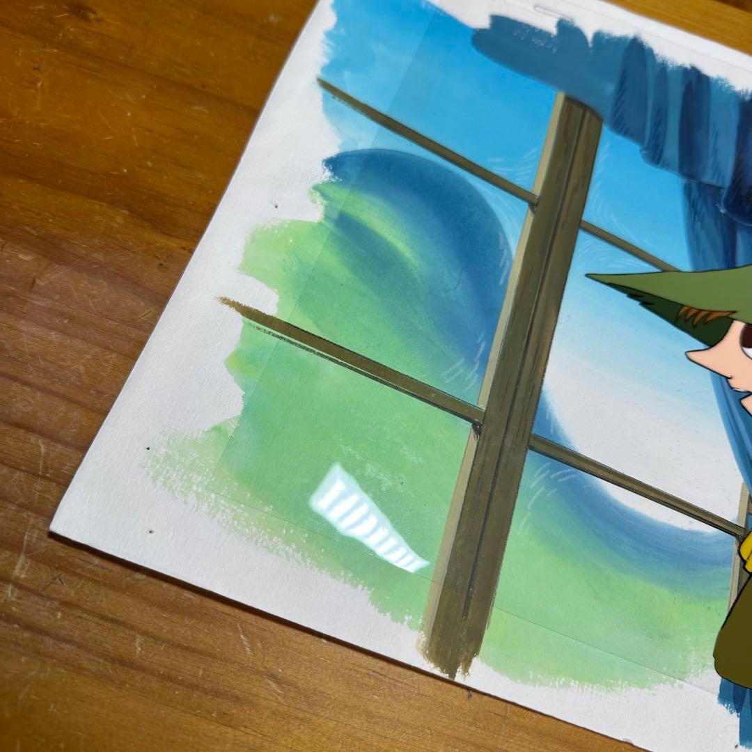 セル画 背景付 楽しいムーミン一家 スナフキン 6046