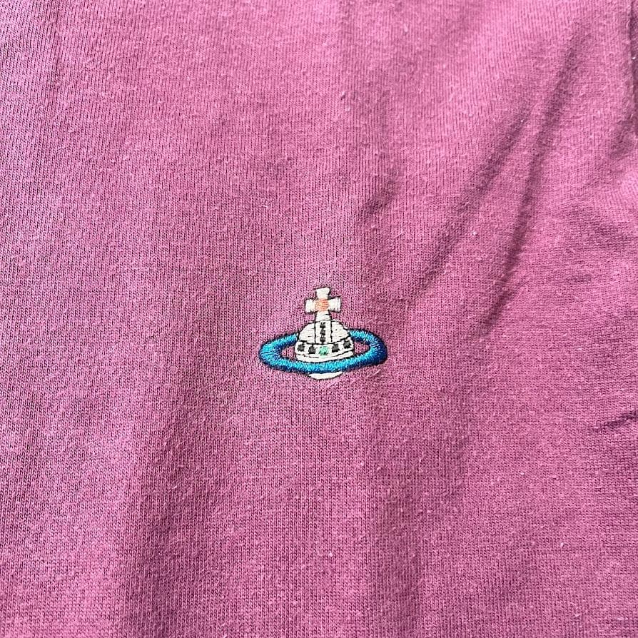 ヴィヴィアンウエストウッドMAN オーブ刺繍ロゴ 長袖Tシャツ 48