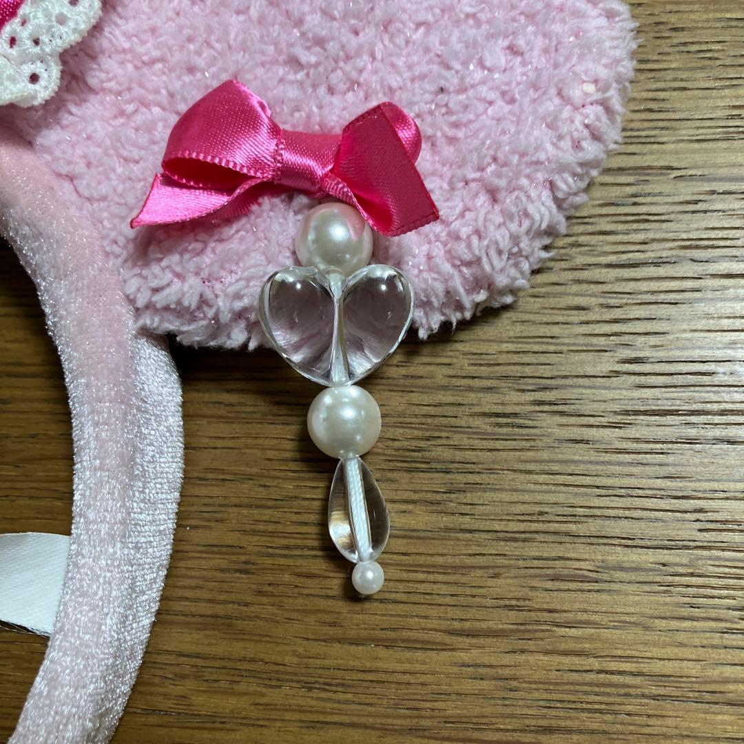 ディズニー カチューシャ ピンク リボン ミニー ドット 水玉