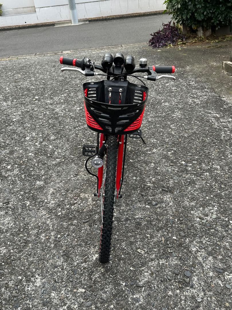 赤いマウンテンバイク フロントバスケット付き CHEVROLET AL-MTB2621Fsus 26インチ マウンテンバイク 自転車