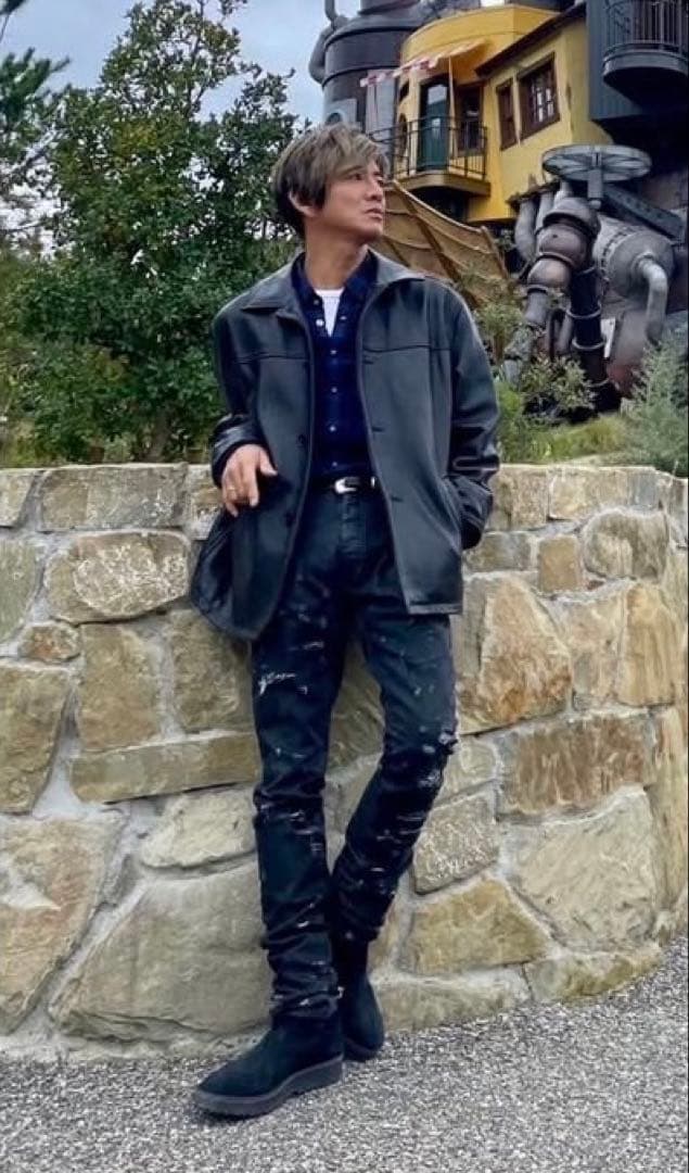 キムタク着 マインデニム サイドジップブーツ 黒40 MINEDENIM - メルカリ