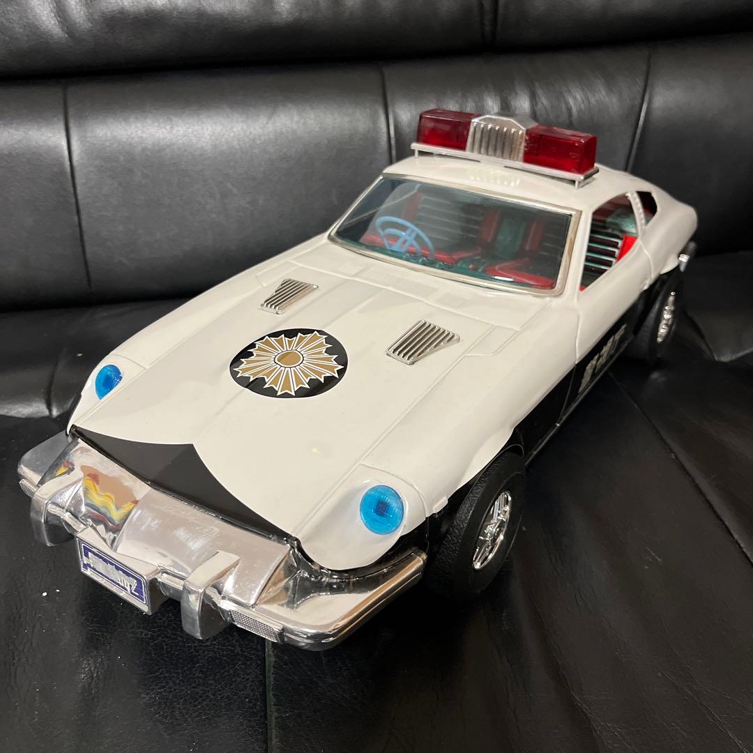 イチコーのニッサン フェアレディZ パトロールカー ブリキ レトロ S130