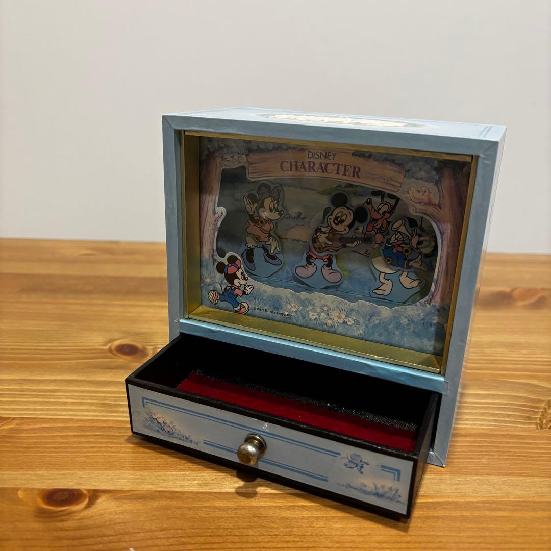 【希少】ディズニー ミッキー ミニー オルゴール ウォルトディズニー レトロ
