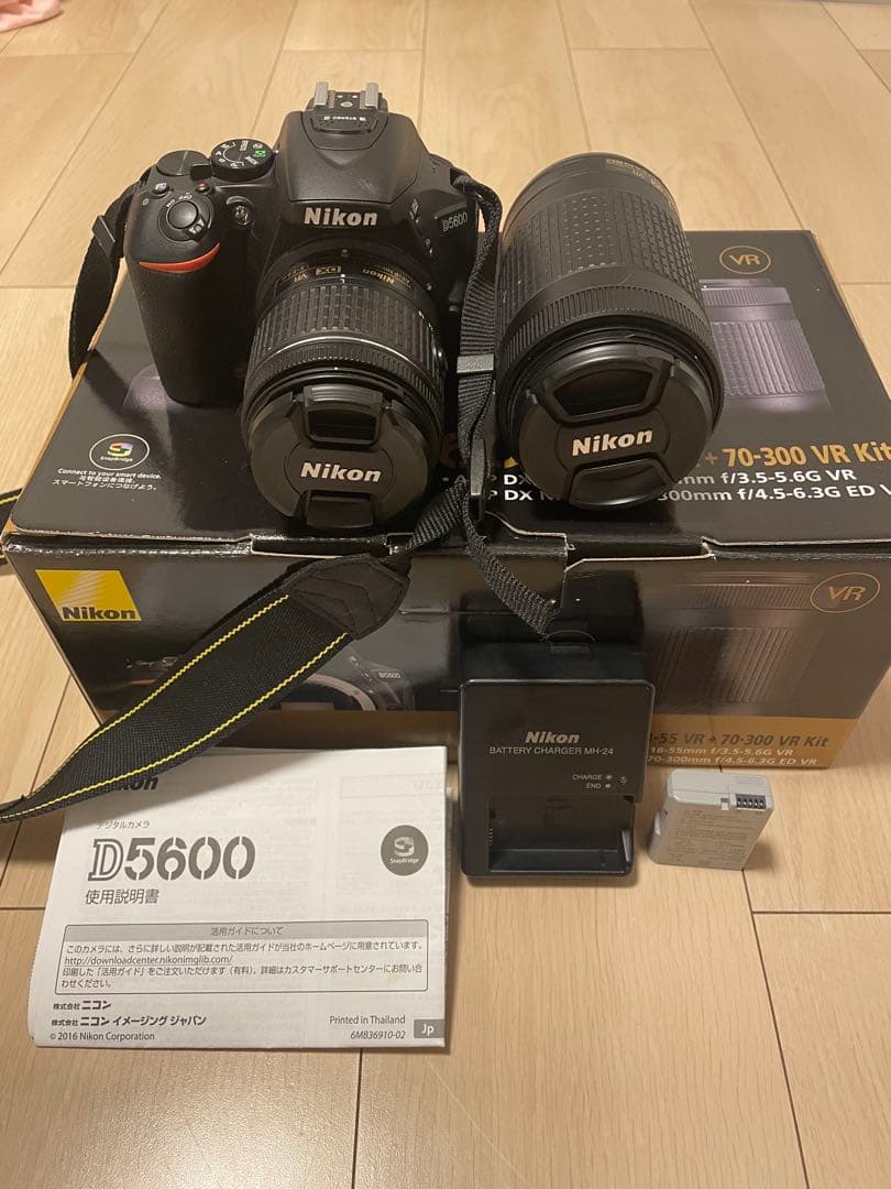 フィルムカメラ Nikon D5600 18-55VR 70-300VR kit Amazon.com : Nikon D5600 24.2MP DSLR Camera with 18-55mm VR and 70