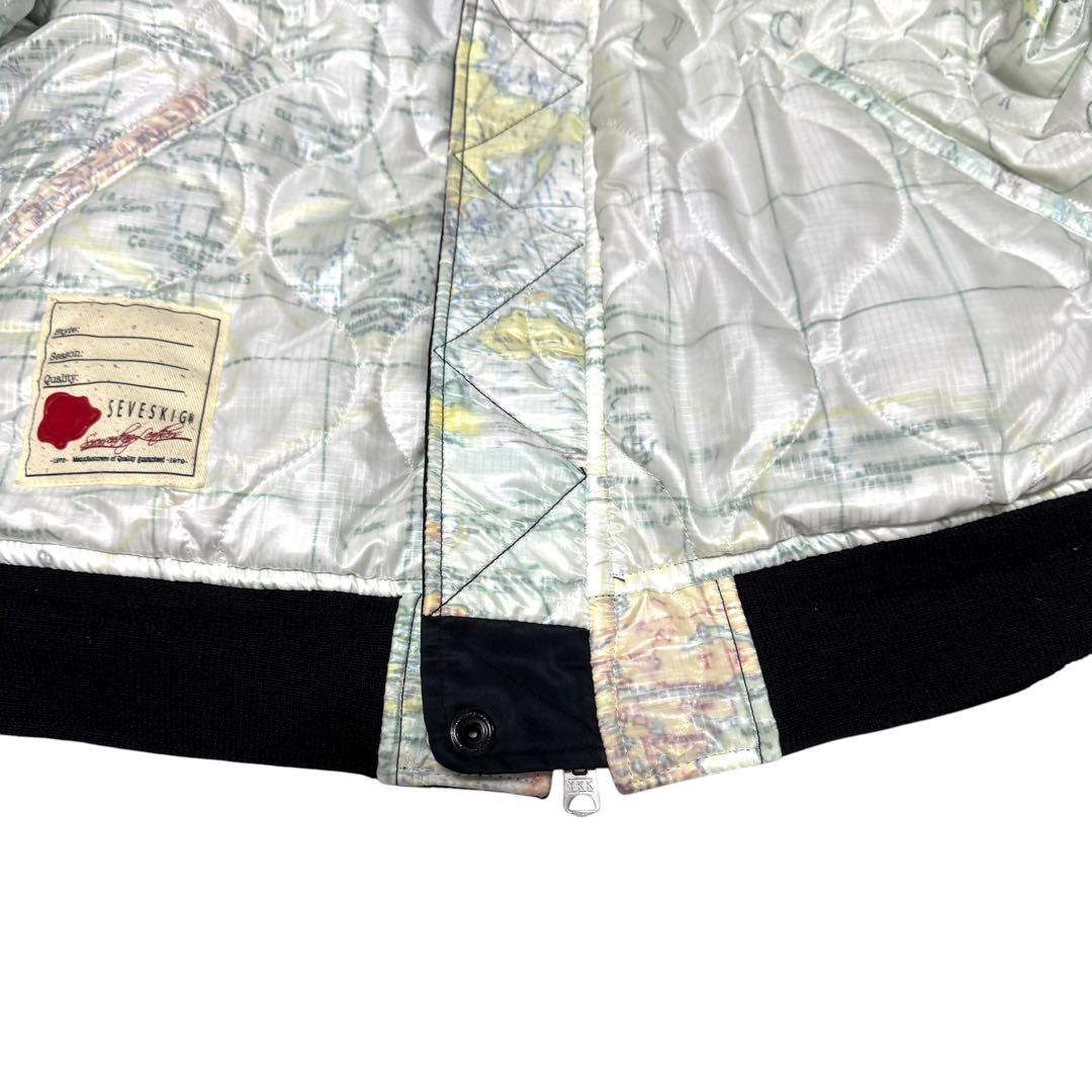 SEVESKIG MA-1 ボンバージャケット リバーシブル キルティング 総柄