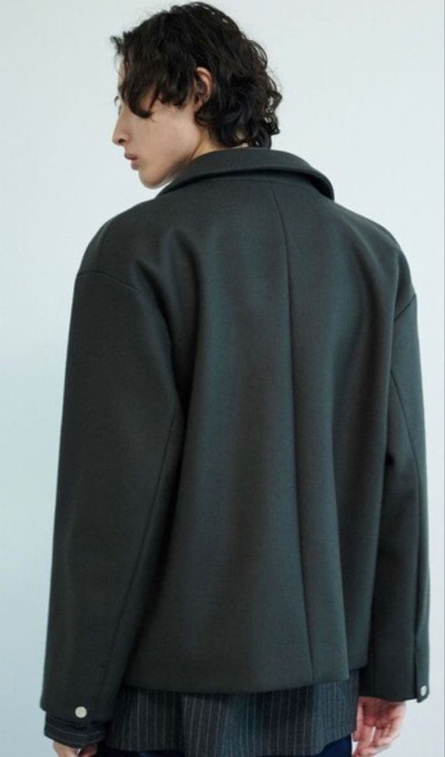 未使用級✨️パブリックトウキョウ Super 140's ウールブルゾン 3 緑