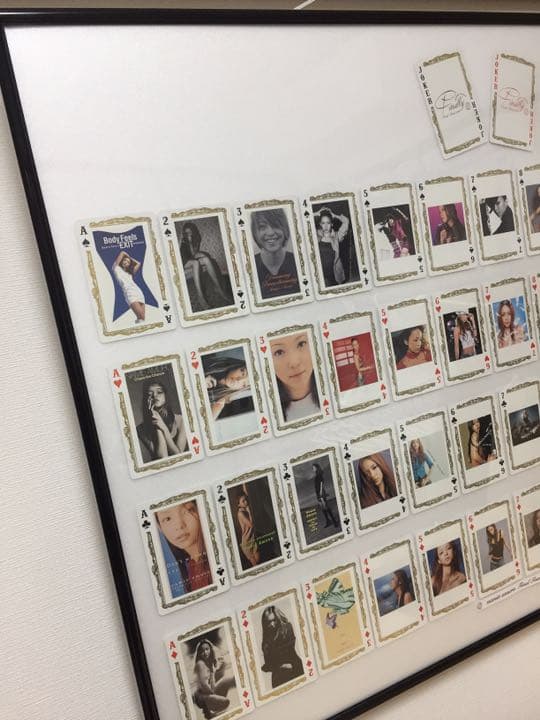 安室奈美恵 公式トランプ フレーム インテリア