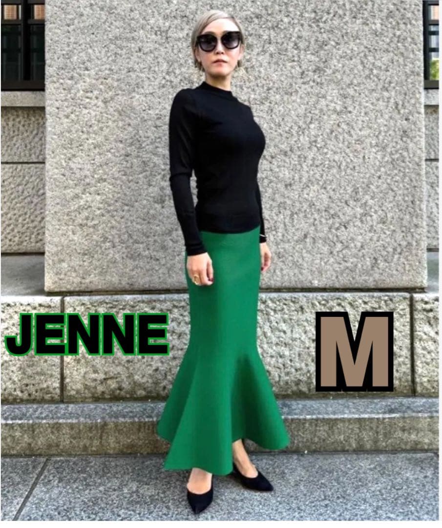 新品・未使用❣️JENNE 立体マーメイドニットスカート　グリーン　Ｍ 立体マーメイドニットスカート｜JENNE(ジェンヌ)公式通販：パリ