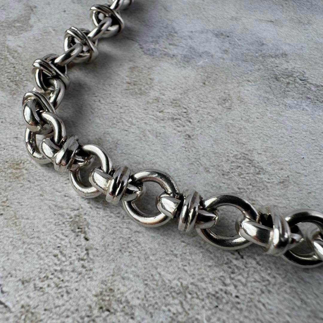 ヴィンテージ ダブルノットチェーンブレスレット シルバー925 メキシコ