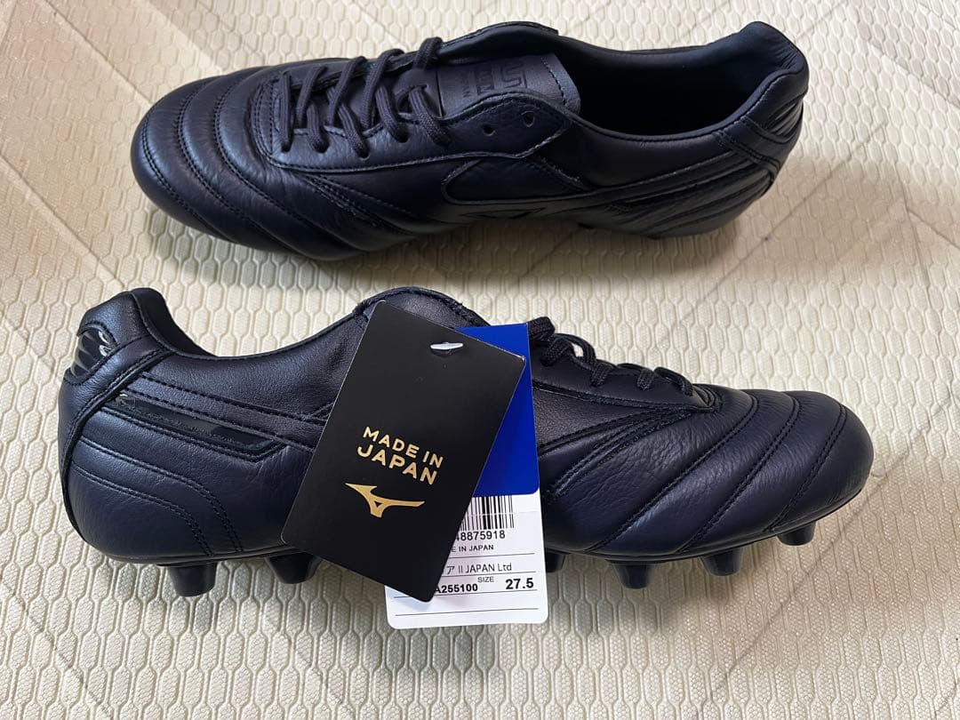 新品未使用　モレリア2japan 27.5cm ミズノ　田中碧　ブラック