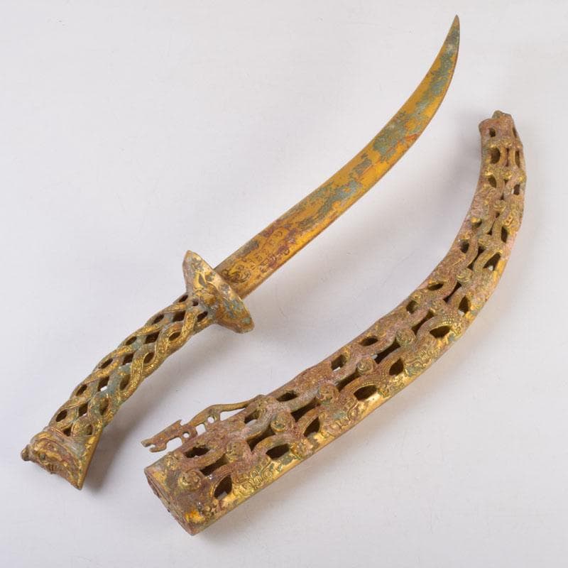 アンティーク　古銅鍍金　アラビアジャンビーヤ　模造刀　C　8749A アンティーク 古銅鍍金 アラビアジャンビーヤ 模造刀 C 8749A - メルカリ