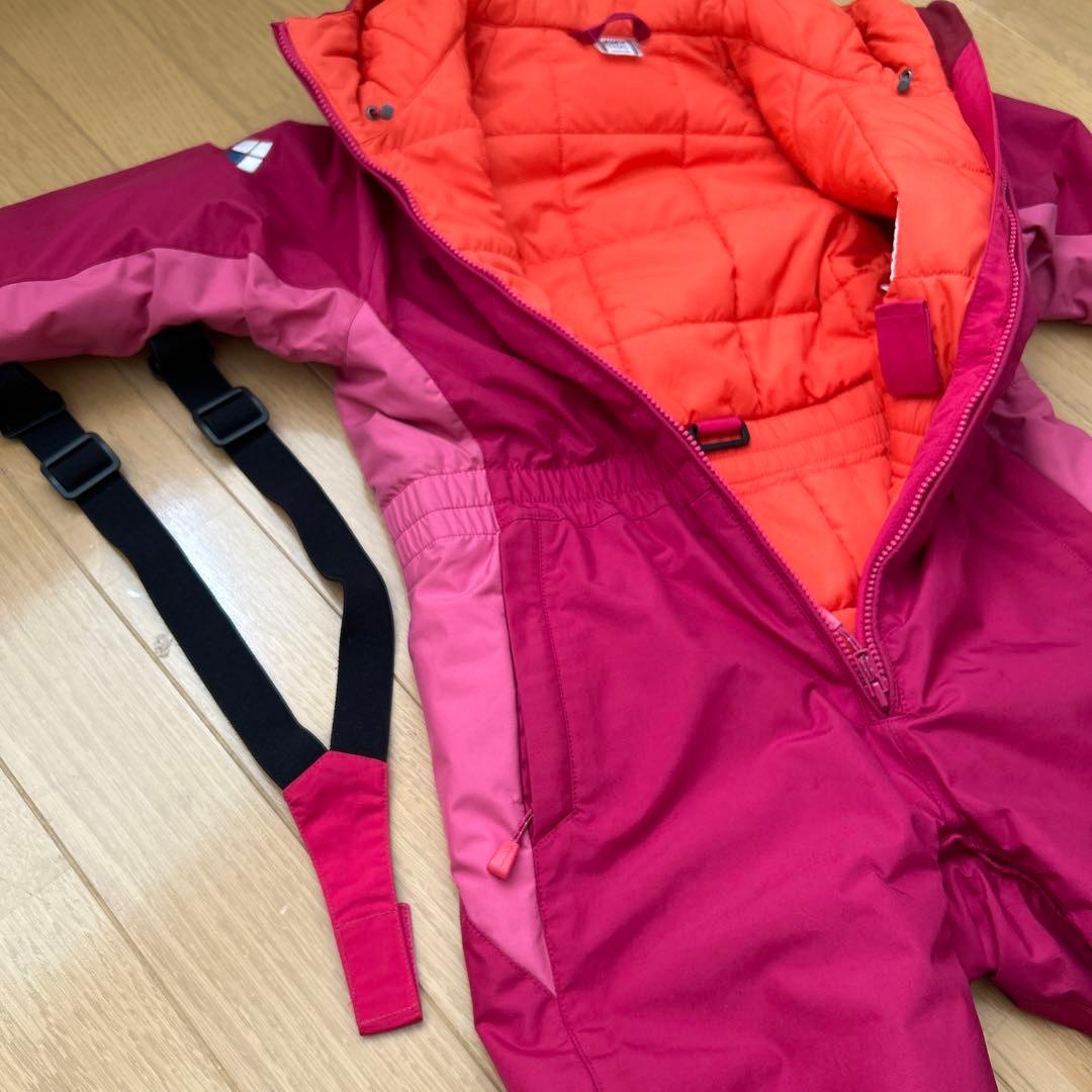 モンベル】子供用スキーウェア ピンク 100サイズ ジャンプスーツ