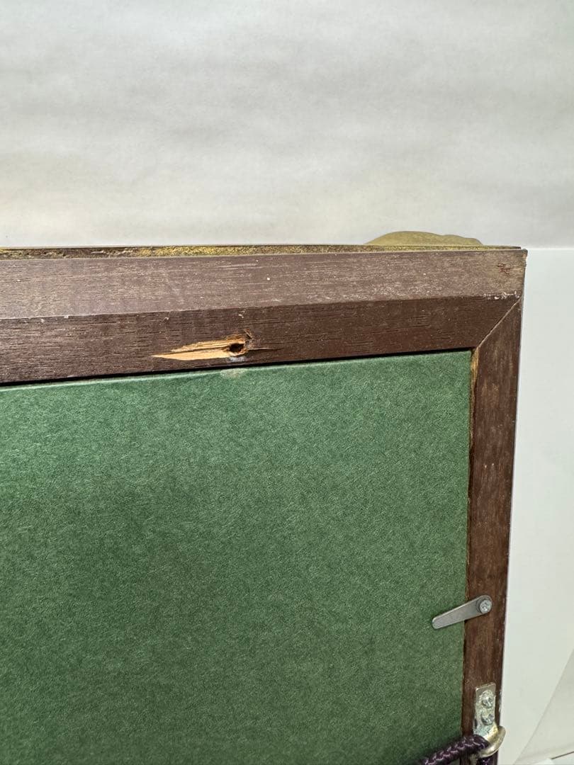 児島善三郎　陶額　陶板画　薔薇　額装