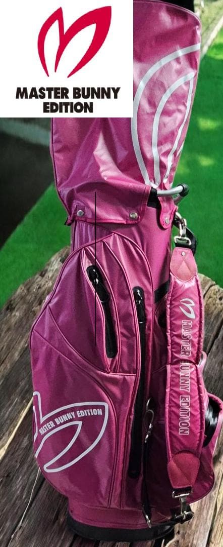 送料無料/超美品MASTER BUNNY EDITION キャディバッグ ピンク MASTER BUNNY EDITION（マスターバニーエディション） 【超美品