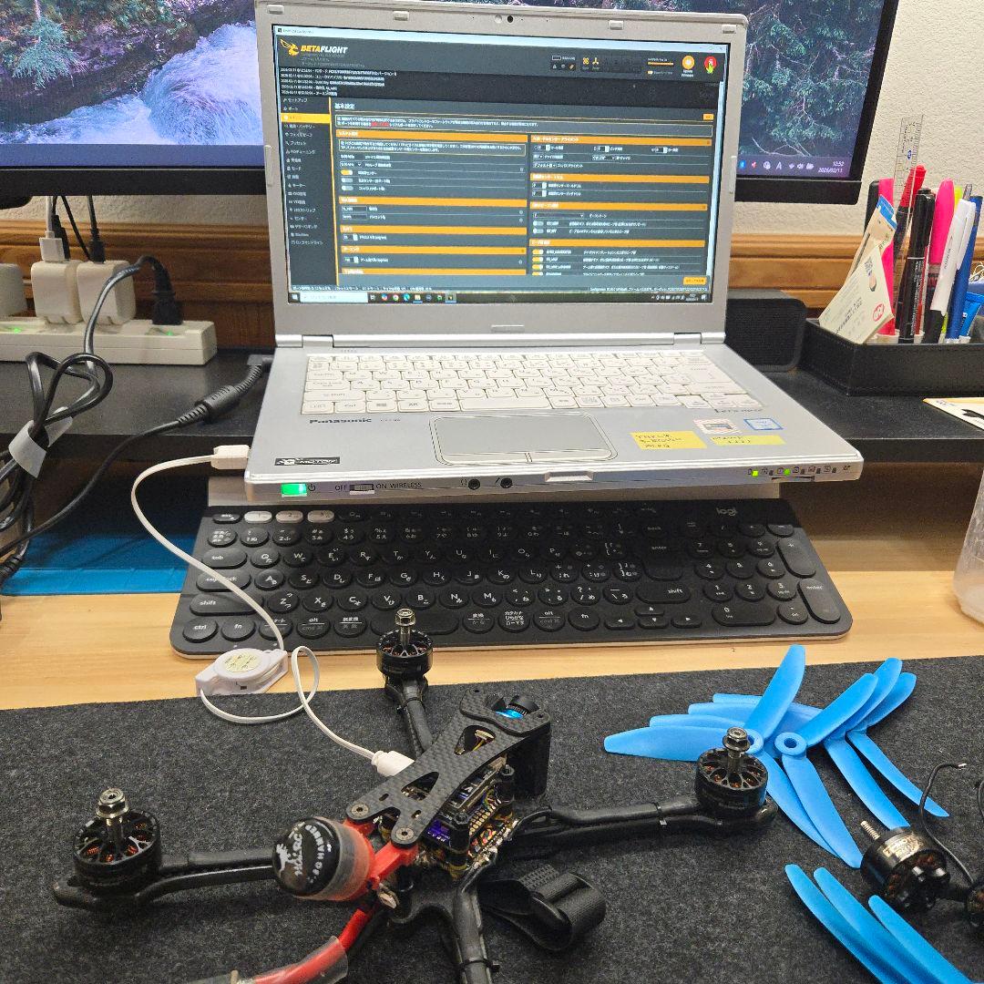 【自作レースドローン】5インチ　レーシング　フリースタイル　 クワッドコプター