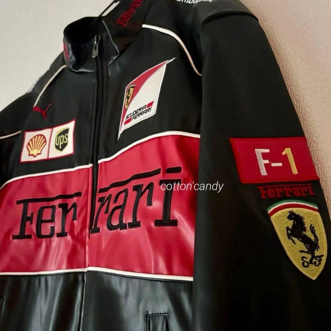 大セール・残り1点】Ferrari ヴィンテージレザージャケット L - メルカリ