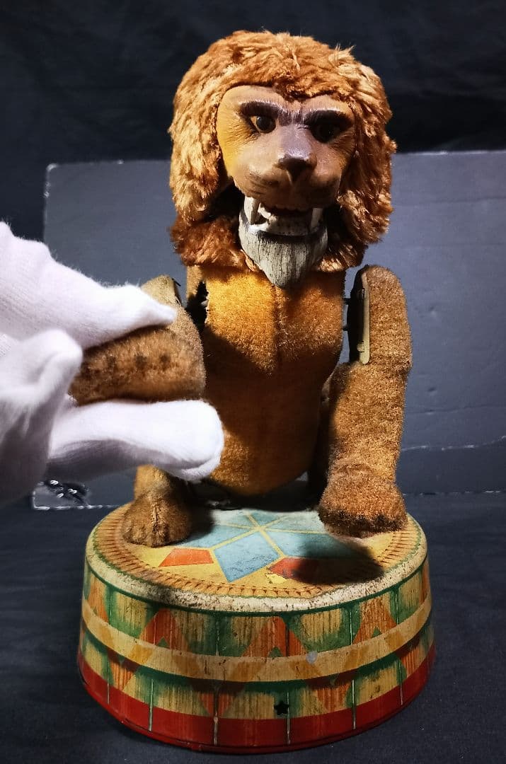 ★希少品 1950年 岩谷製作所 ブリキ サーカス ライオン 昭和レトロ 玩具