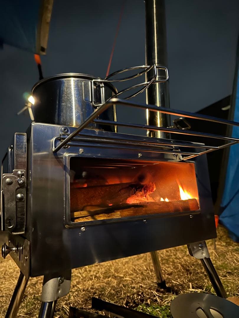 SENQI 薪ストーブ 耐熱ガラス窓付き おまけ付き - メルカリ