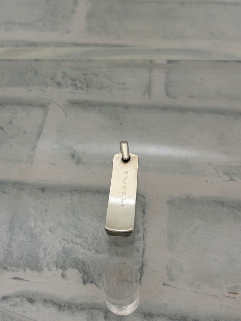 オールドティファニー 925 チタン 1837 プレート ネックレストップ