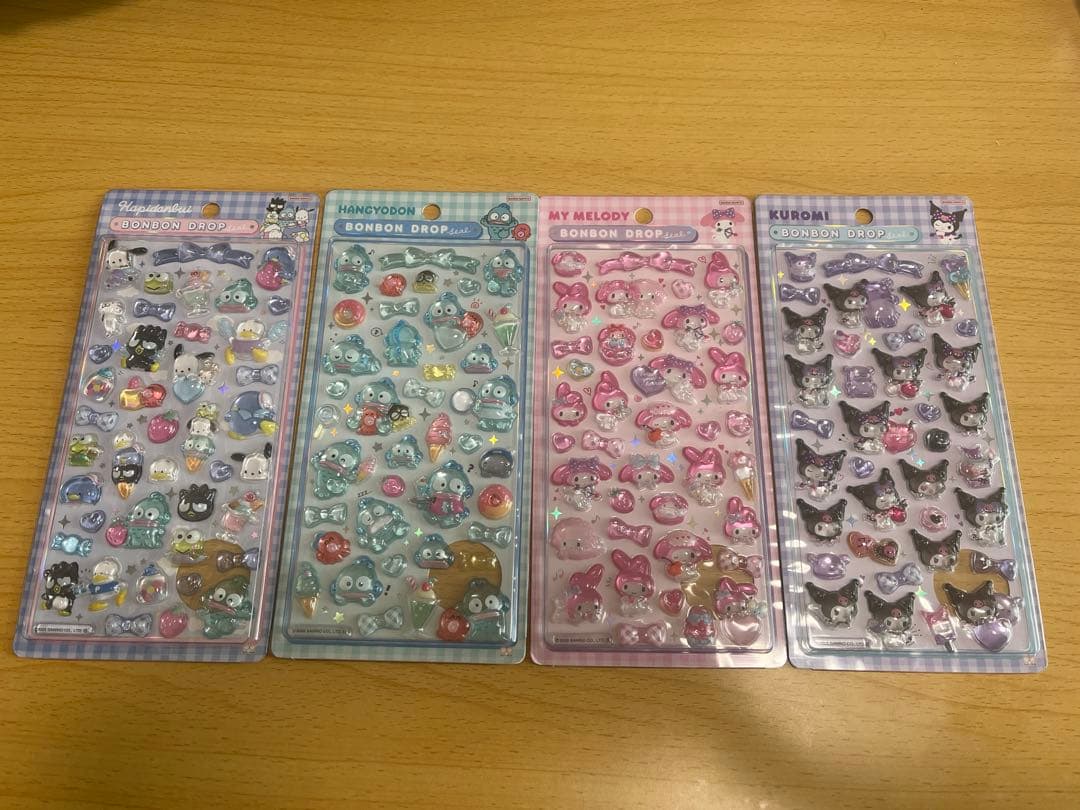 さ*り様 【正規品】第二弾サンリオボンボンドロップシール8枚セット