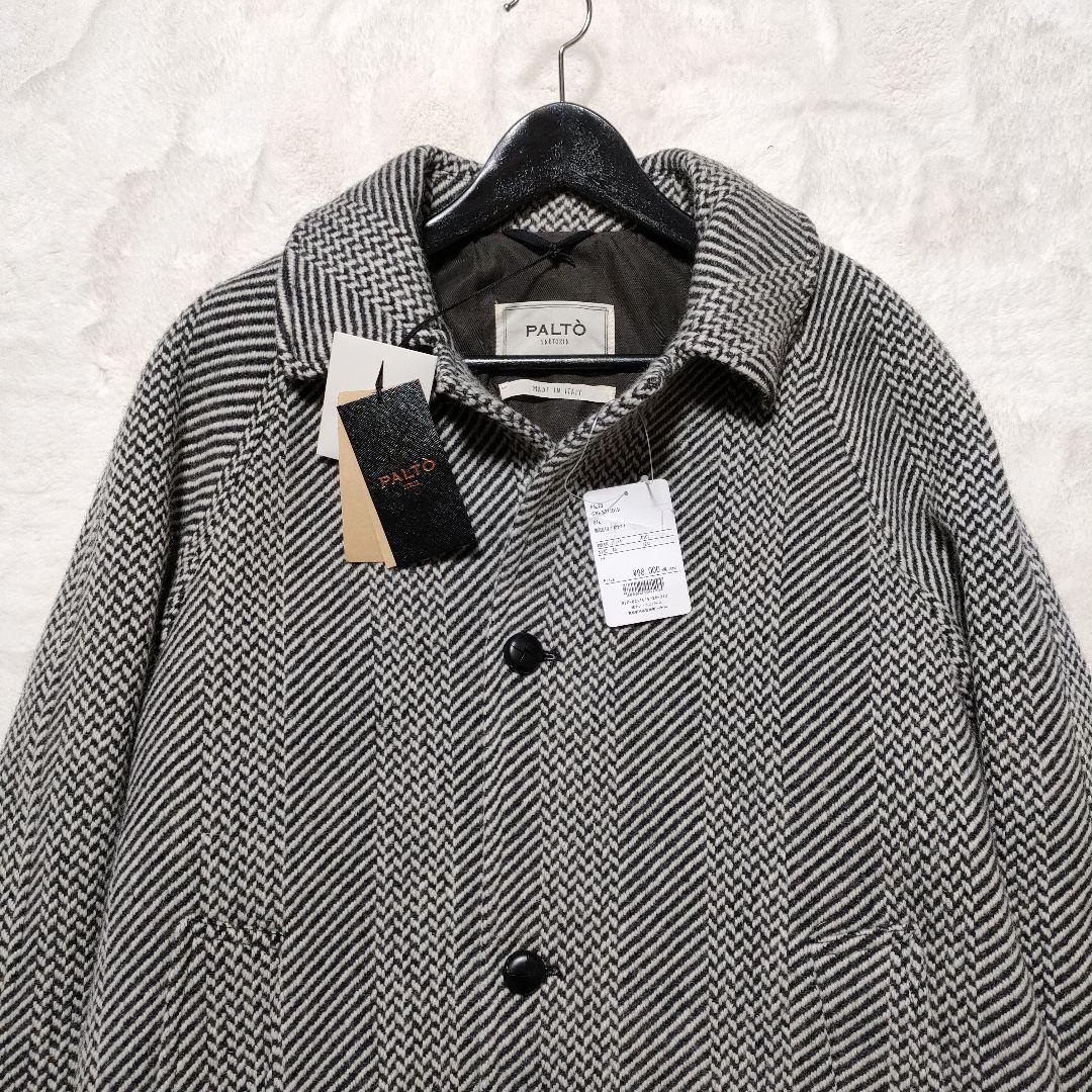 新品未使用】PALTO パルト ヘリンボーン ステンカラーコート 定価約10