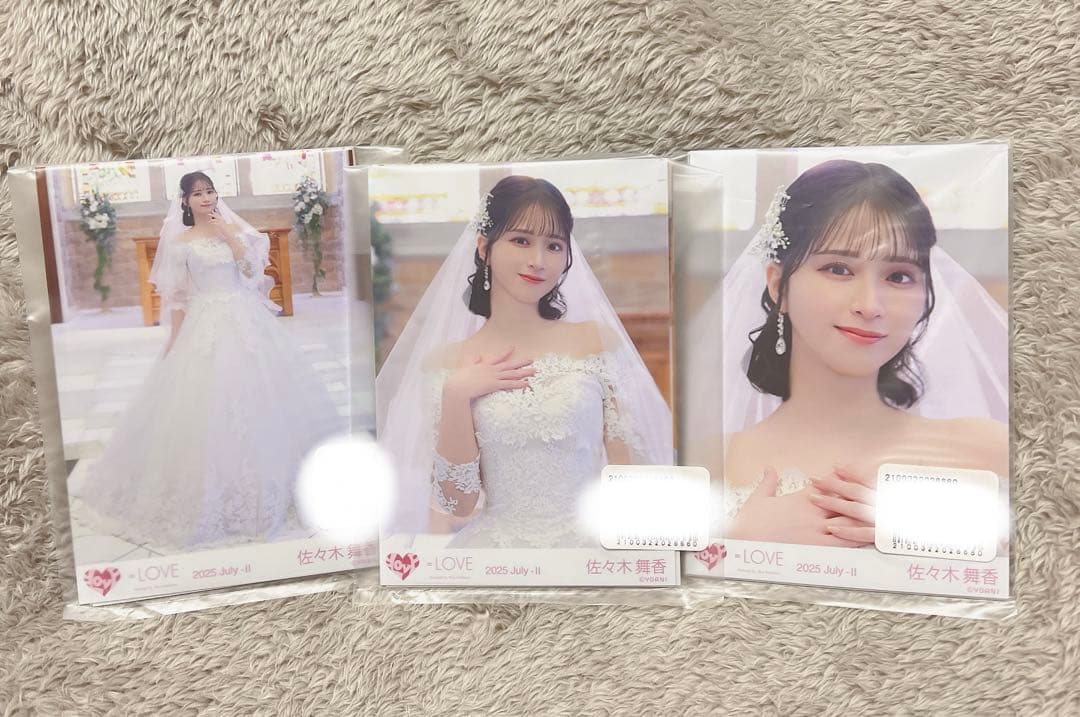 と*ー様 イコラブ ＝LOVE 佐々木舞香 生写真 コンプ ウエディング衣装