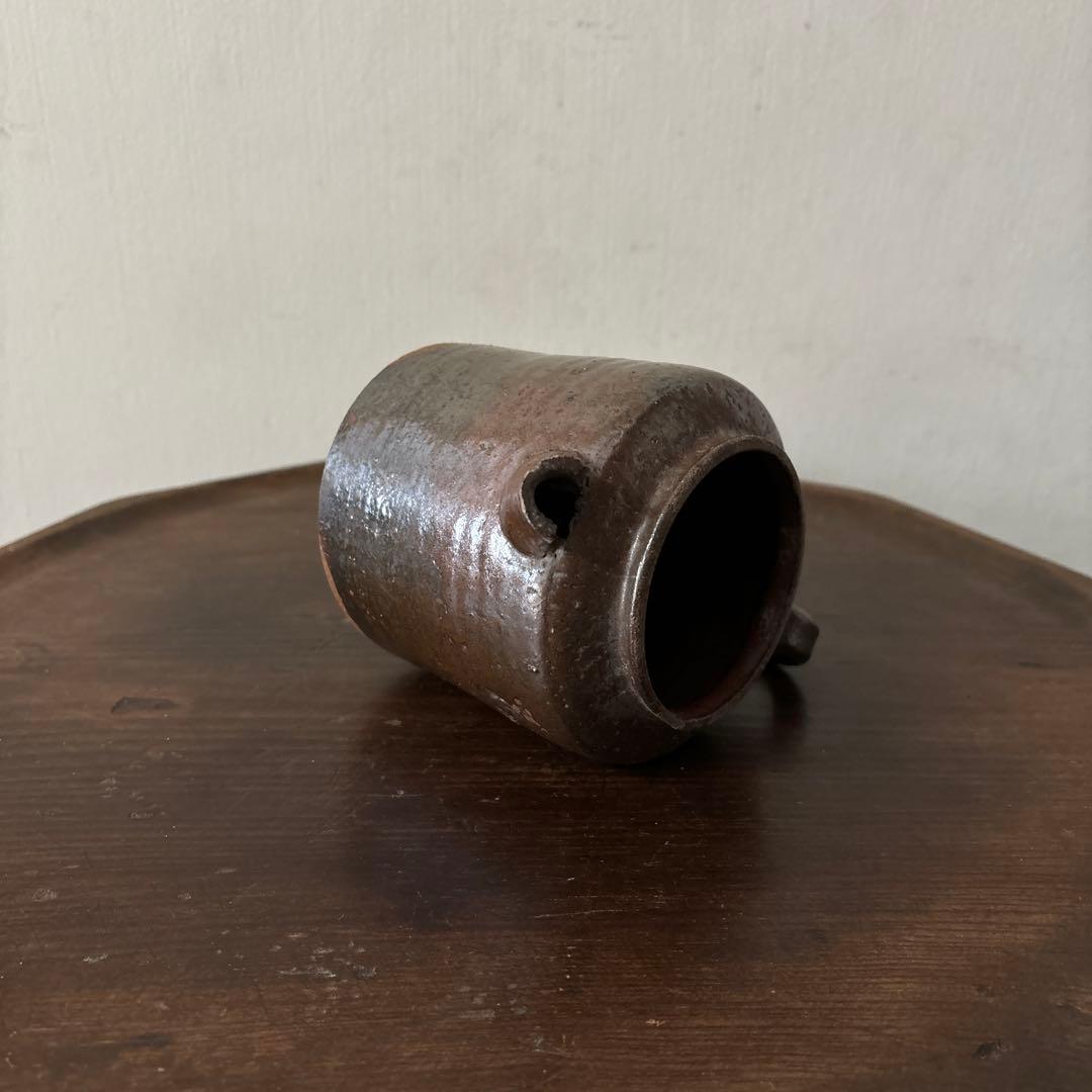 古い水差し 瀬戸 美濃 フラワーポット アンティーク 古道具 ピッチャー