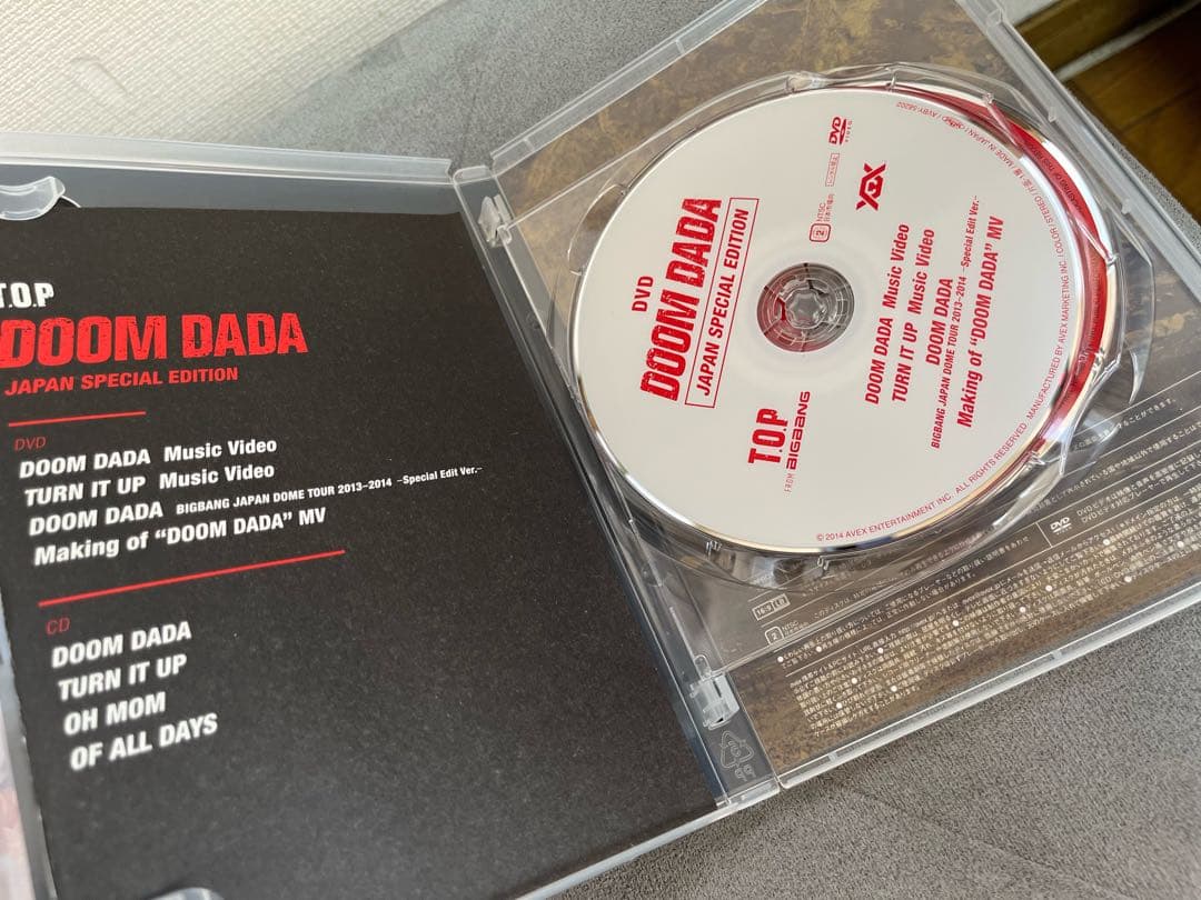 【DVD / CD】T.O.P DOOM DADA 日本特別版