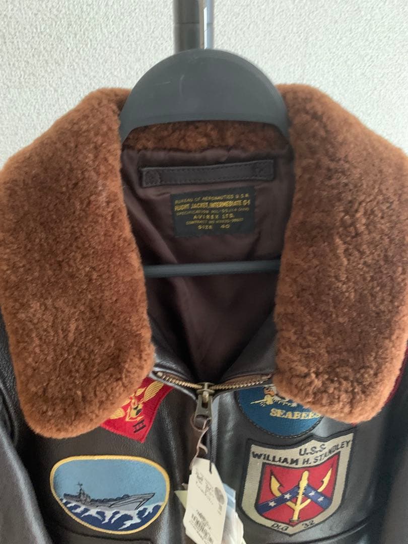 摩*楼様 超希少 AVIREXトップガン G-1 日本国旗モデル ジャケット タ