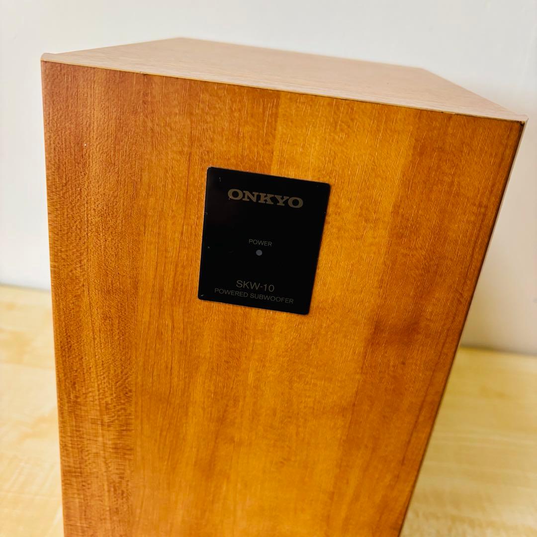 美品】ONKYO サブウーファー SKW-10 木目送料込み - メルカリ