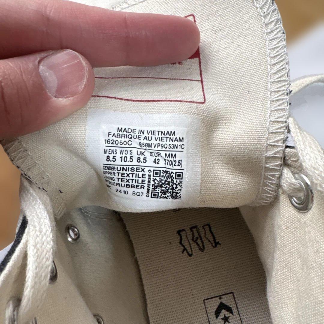 定番 CT70 コンバース チャックテイラー ハイカット ブラック 27.0cm