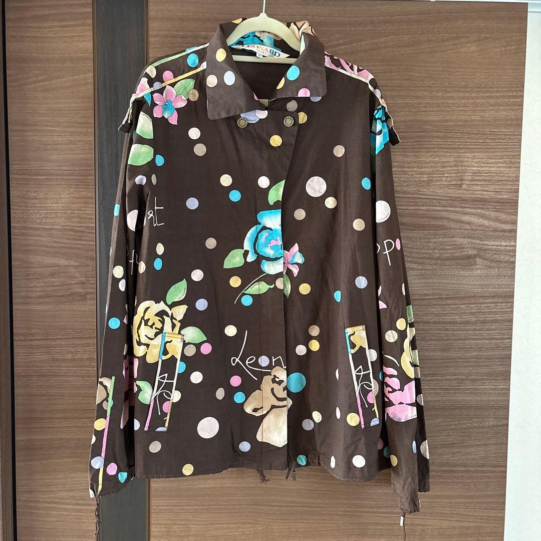 LEONARD SPORT 花柄ドットブルゾン42 - メルカリ