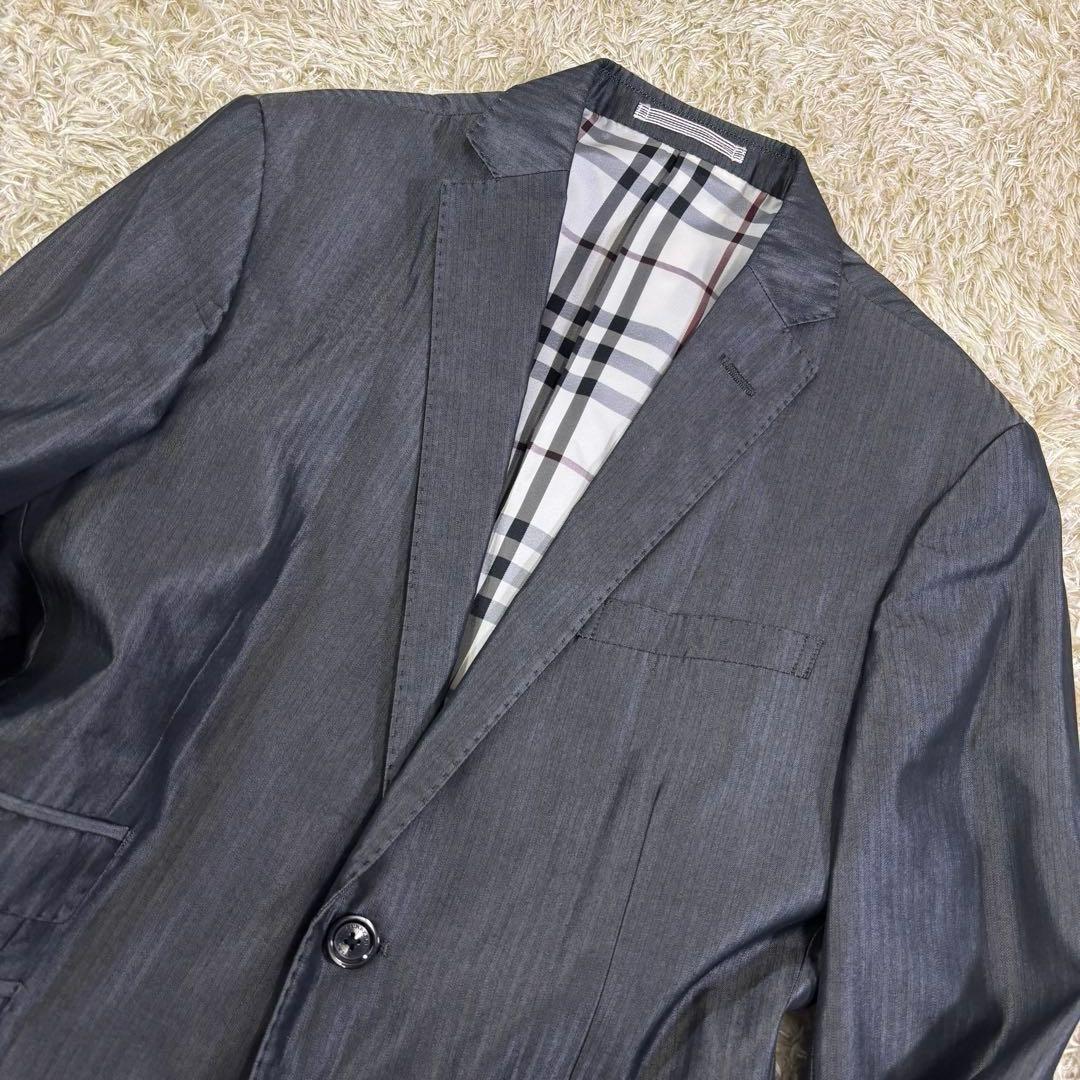 バーバリーブラックレーベル グレンチェック ストライプ チェック柄