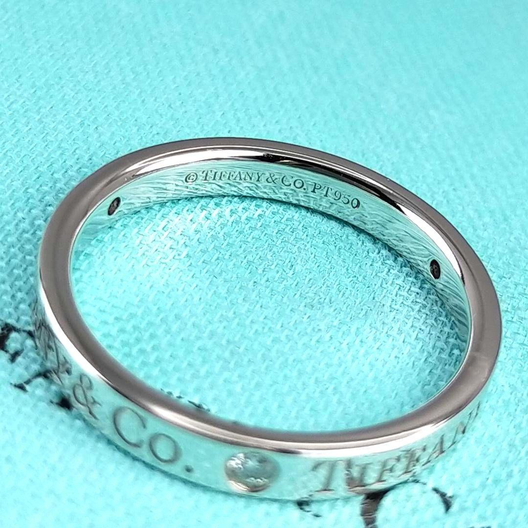 ○SALE○【ティファニー】フラット バンド ダイヤ 3P 16号 2297