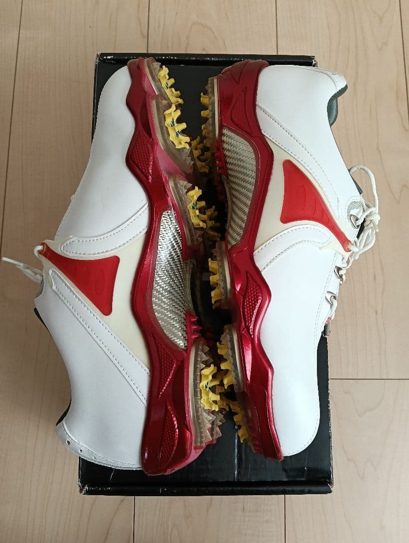 FootJoy ゴルフシューズ DRYJOYS ホワイト/レッド　25.5cm