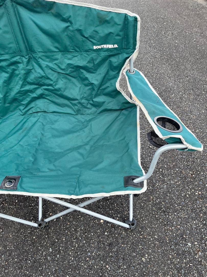 2人掛け用アウトドアチェア カップホルダー付き SOUTH FIELD - メルカリ