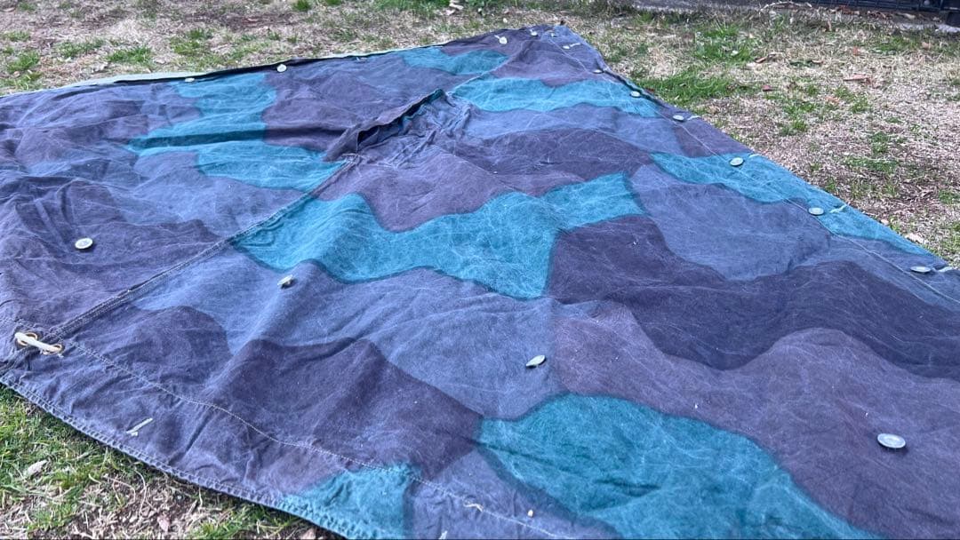 スウェーデン軍 三角 軍幕 USED コットン④ - メルカリ