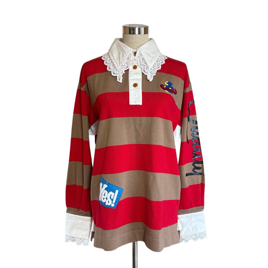 美品 24AW ヴィヴィアンウエストウッド ビッグピッチ ボーダー ラガー