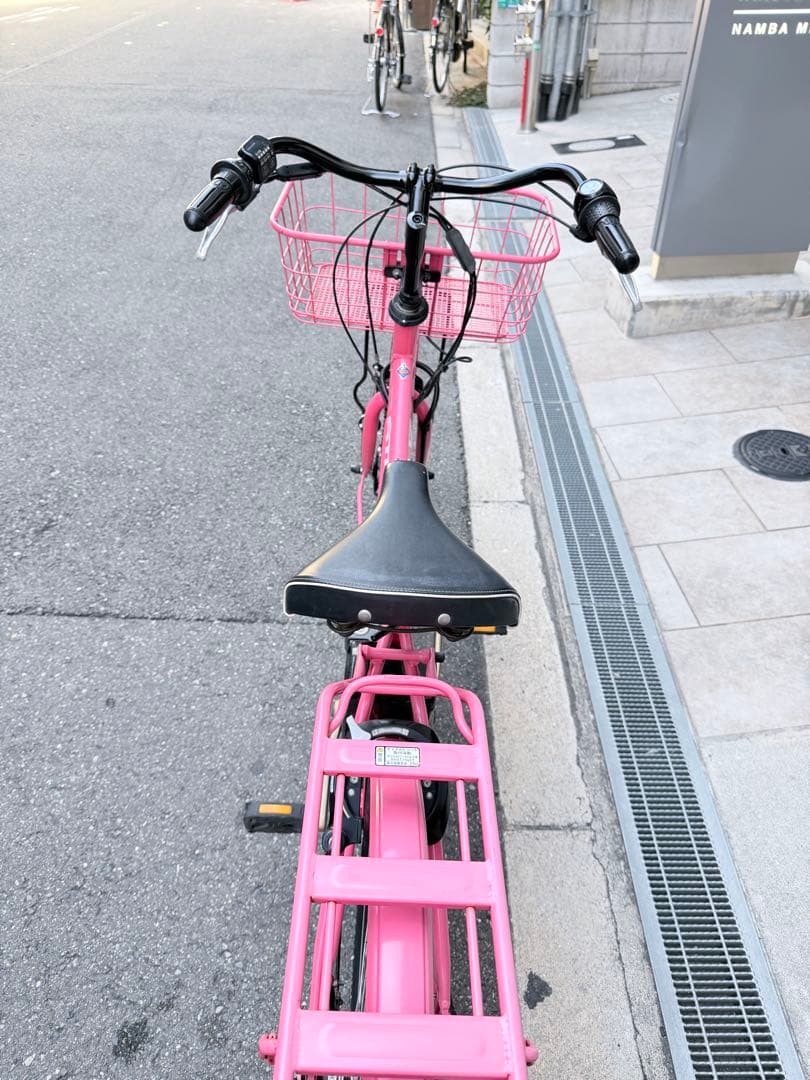 大阪府 ブリヂストン 電動アシスト自転車 ピンク