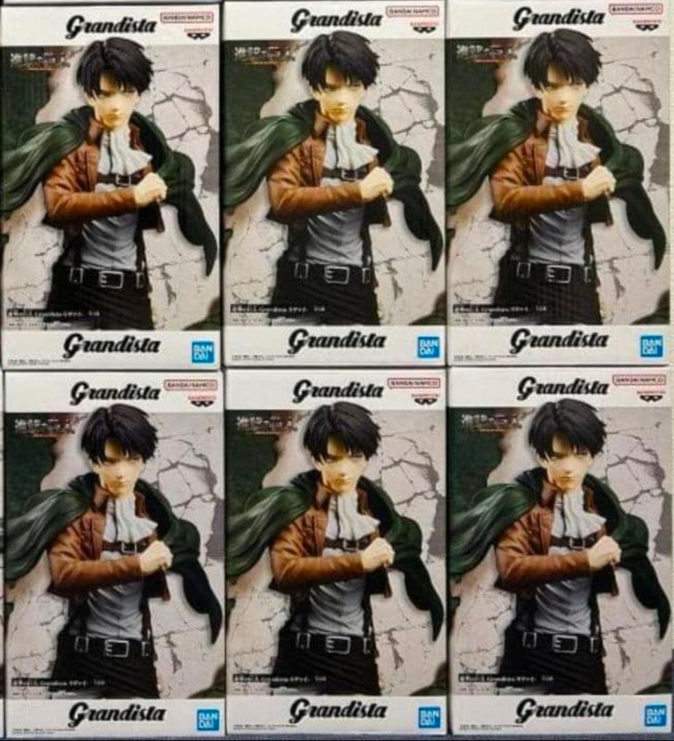 進撃の巨人 Grandista リヴァイ兵長　フィギュア　6個セット⑤ BANPRESTO（バンプレスト） 進撃の巨人 Grandista リヴァイ 【新品・未