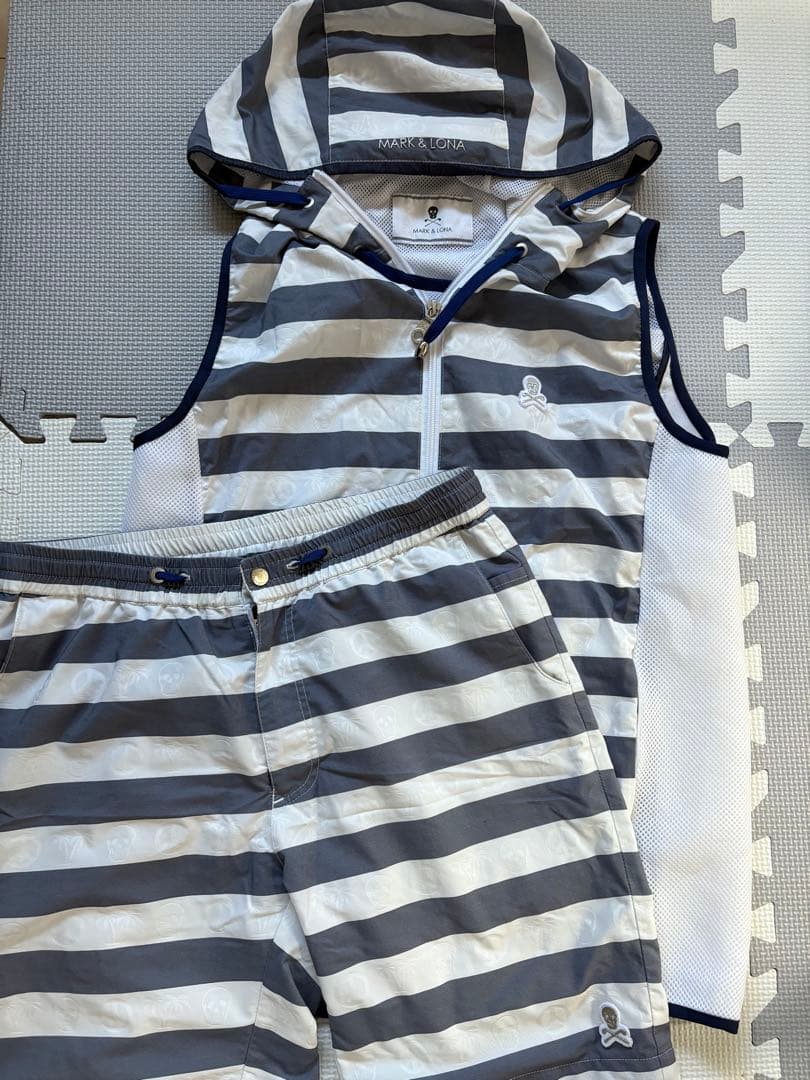 マークアンドロナ ベスト 半ズボン メンズ ゴルフウェア MARK&LONA MARK&LONA】 過去の人気デザイン＆ファブリックを用いた限定