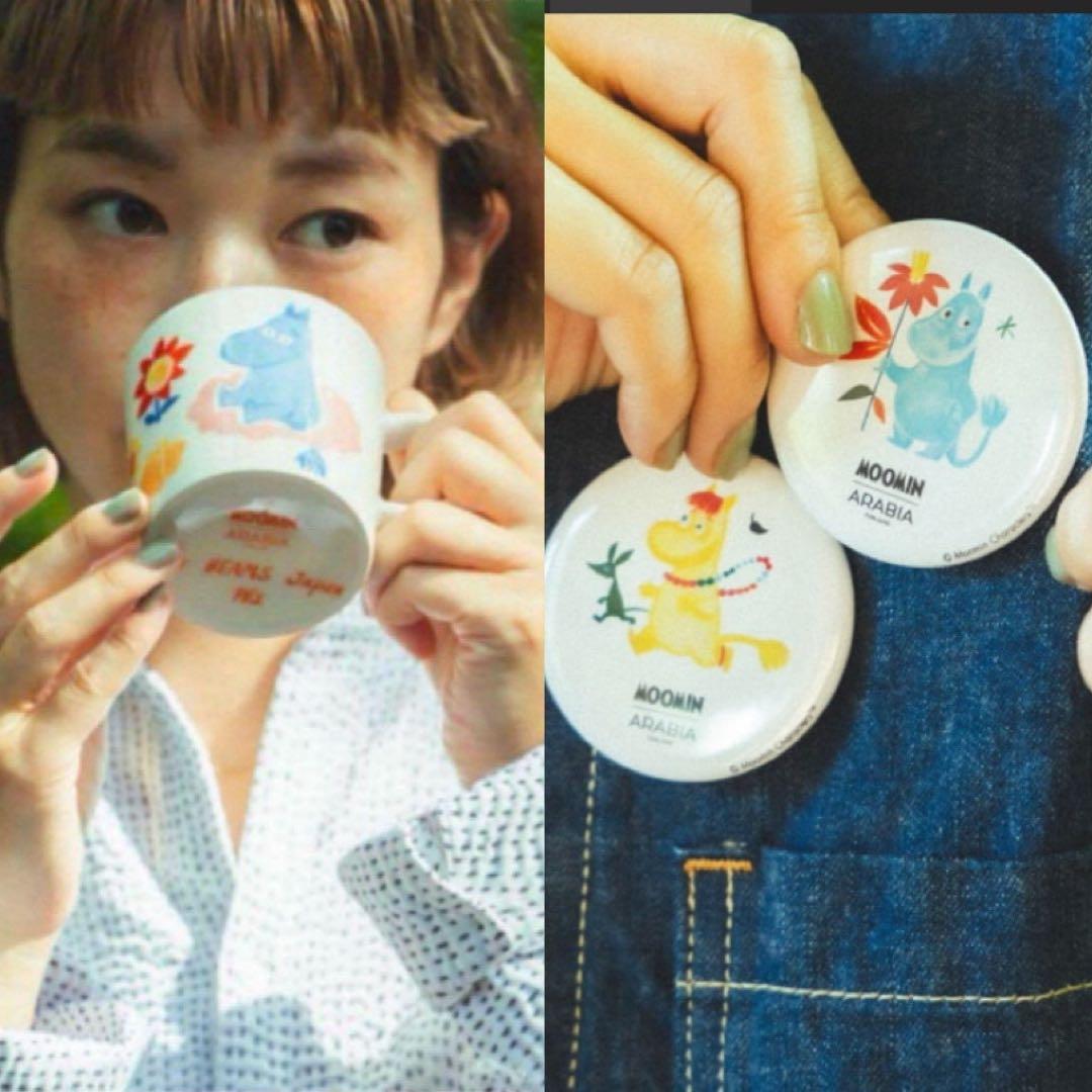 【新品未使用】ムーミン ハンドペイントマグと缶バッチのセットビームスコラボ MOOMIN ARABIA』と〈BEAMS JAPAN〉の スペシャルコラボレーション