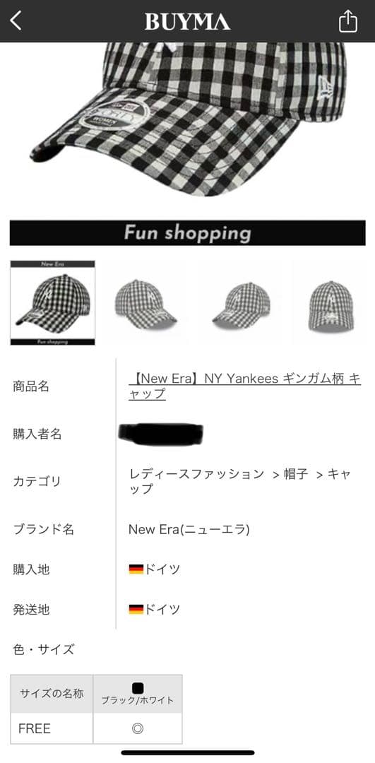 New Era ニューヨーク・ヤンキース ギンガムチェックキャップ - メルカリ
