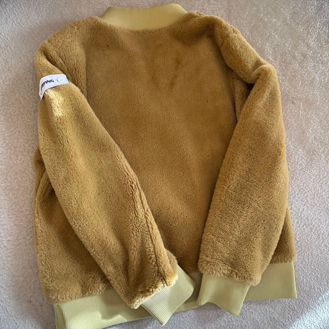 ブリーフィング ファーブルゾン カーキ ほぼ未使用 M - メルカリ