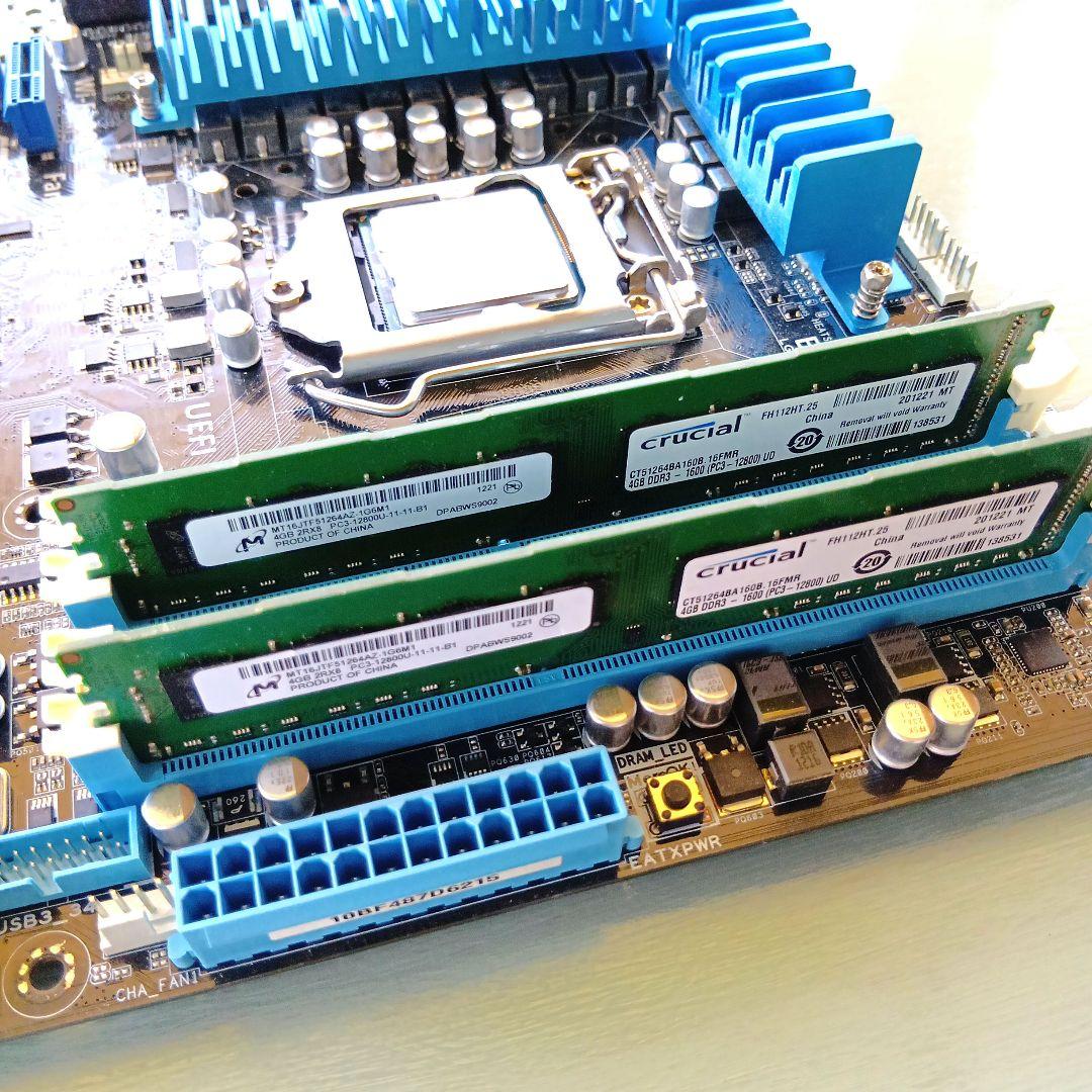 ASUS マザーボード Intel i7-3770K メモリ付き - メルカリ