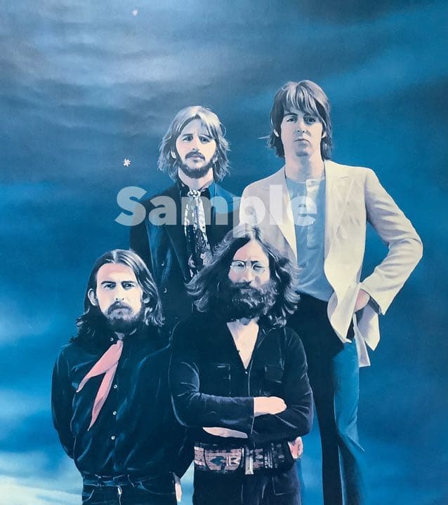 Beatlesのイラストポスター(73cm✖️103cm)