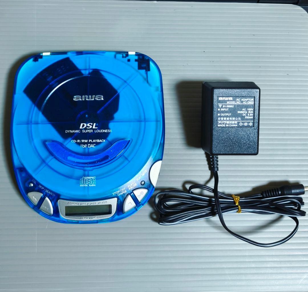 aiwaアイワXP-V310 ポータブルCDプレーヤー スケルトン - メルカリ